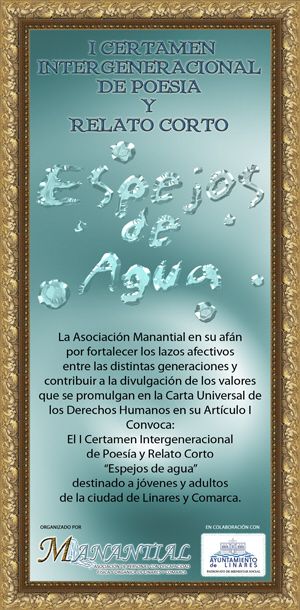 Entrega de premios del I Certamen Intergeneracional de Poesía y relato Corto «Espejos de Agua»