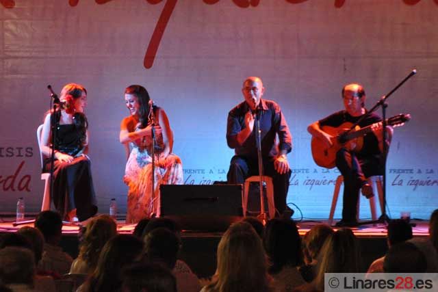 Velada flamenca en la caseta de IU-PCA