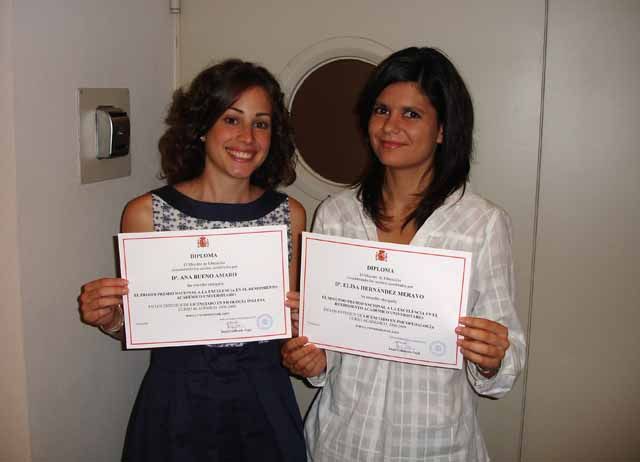 Dos alumnas de la UJA, reconocidas con los Premios Nacionales a la Excelencia en el Rendimiento Académico Universitario