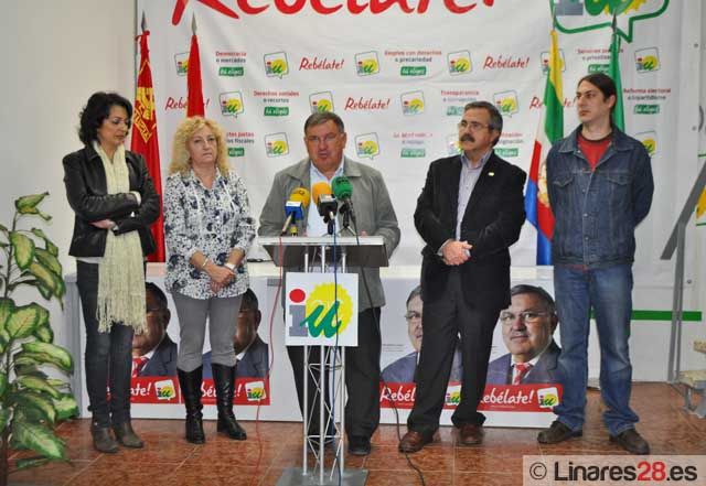 Izquierda Unida presenta en Linares su próxima campaña electoral