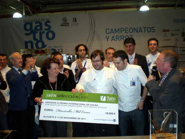 El restaurador linarense Juan Pablo Gámez obtiene el Premio Internacional de Cocina con Aceite de Oliva Virgen Extra “Jaén, paraíso interior”
