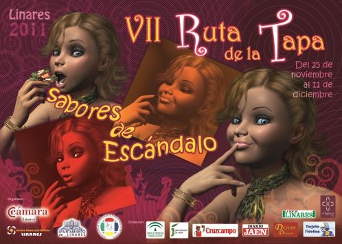 Polémica por las imágenes empleadas en el cartel y la campaña publicitaria de la «VII Ruta de la tapa de Linares»