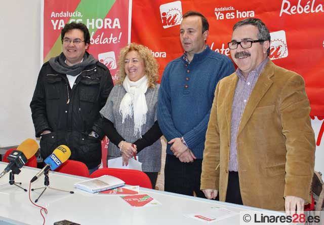 Izquierda Unida presentó en Linares a su candidato a las elecciones andaluzas