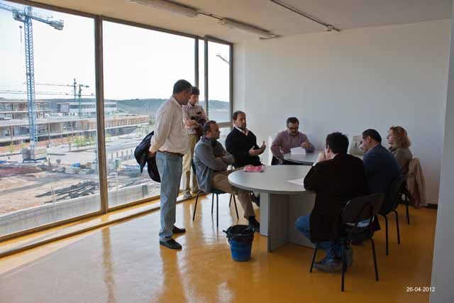 Visita a las obras de Campus de representantes de Izquierda Unida