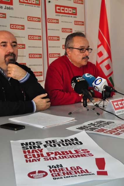 CCOO y UGT plantean las razones de la Huelga General del 14 de noviembre