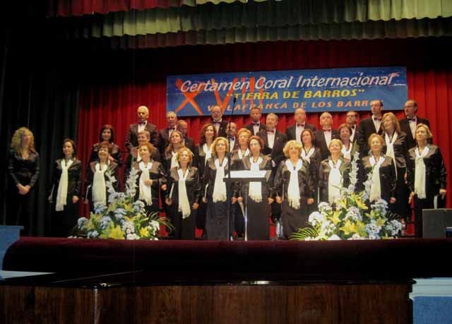 La Coral Andrés Segovia en el XVIII Certamen Coral Internacional «Tierra de Barros»