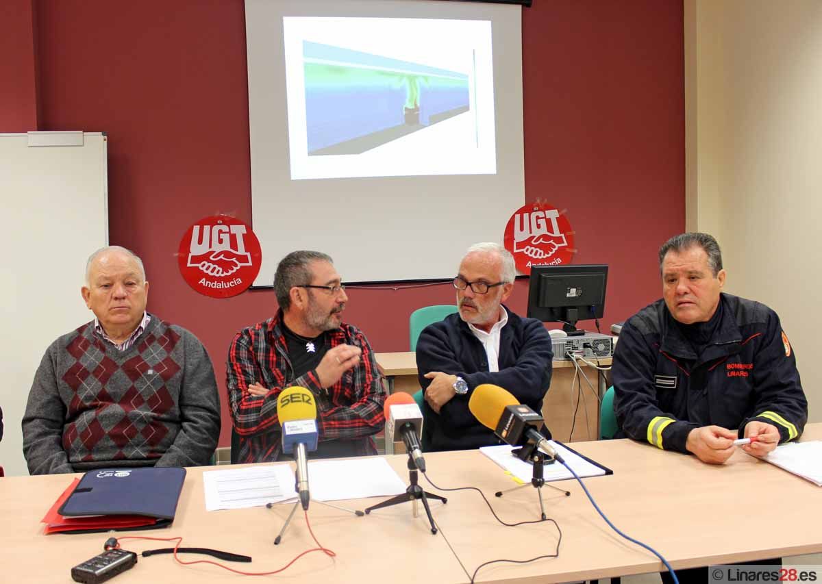 Los bomberos de Linares reciben formación para actuar en los nuevos túneles de Despeñaperros