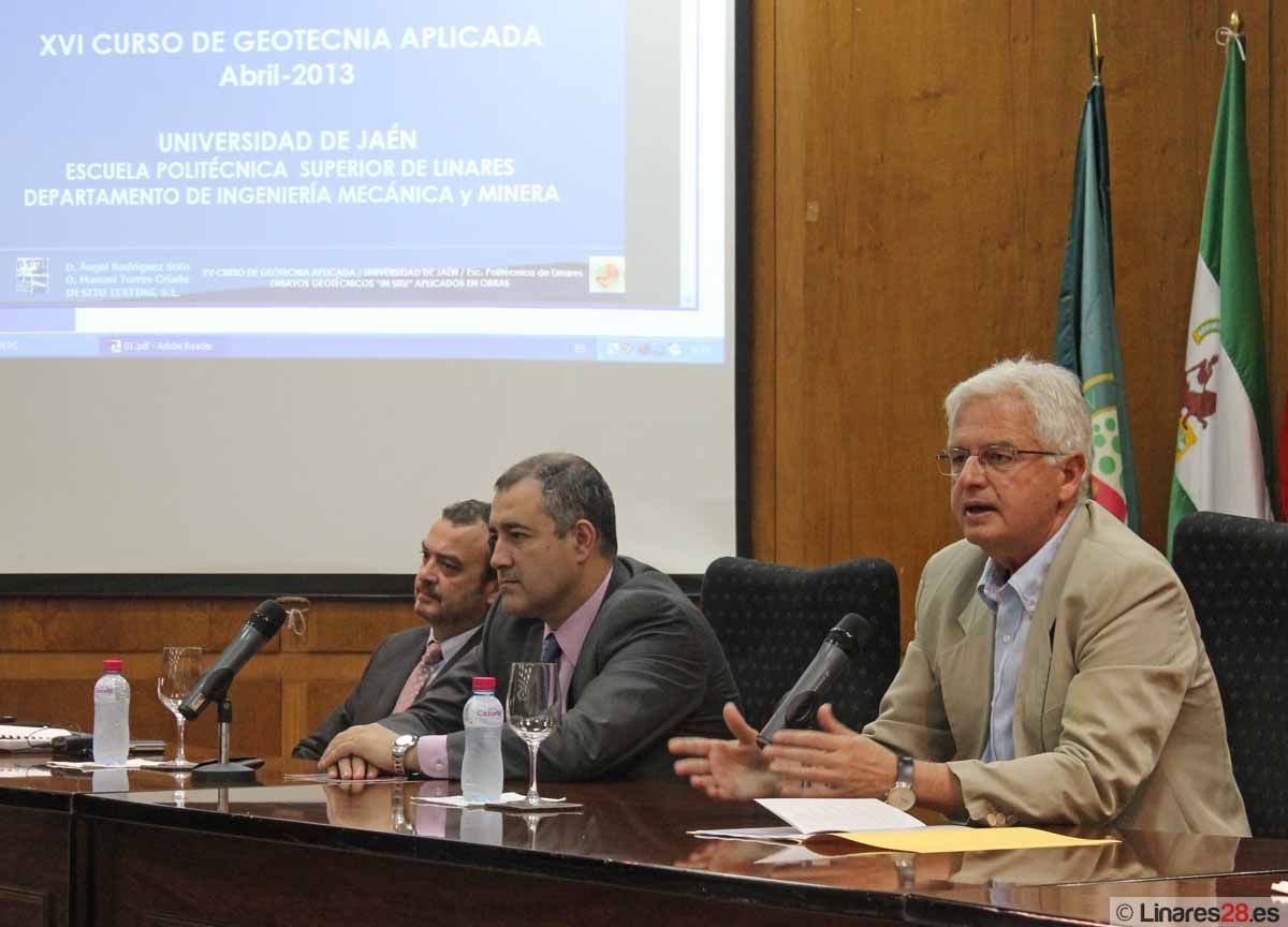 La Escuela Politécnica Superior de Linares inaugura el XVI Curso de Geotecnia aplicada