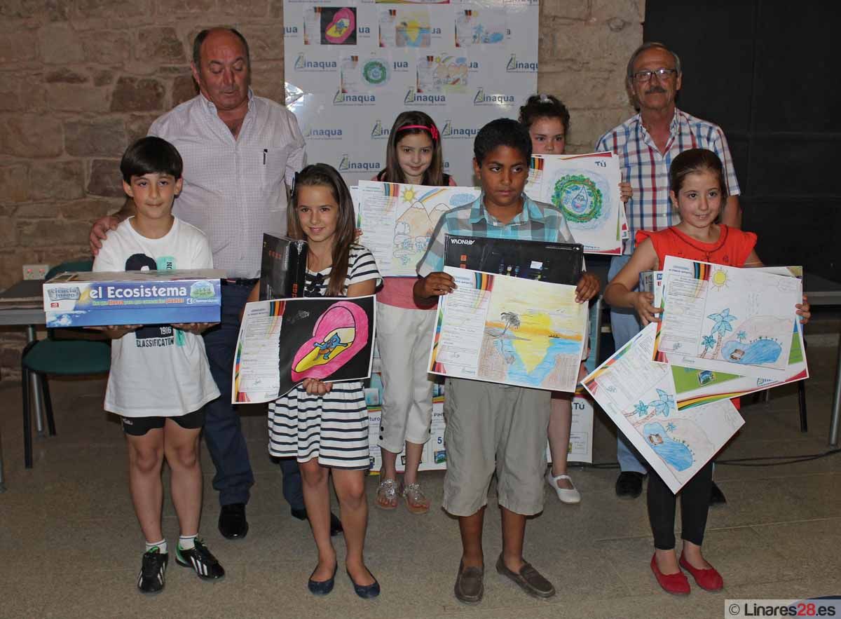 Los niños de Linares muestran con sus dibujos que el futuro del agua pasa por un uso inteligente de este recurso