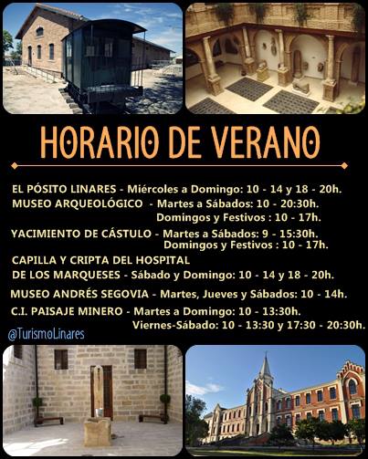 Los museos de Linares cambian al horario de Verano