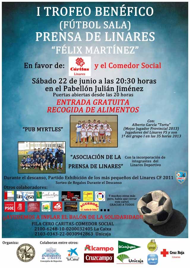 Partido solidario de Fútbol Sala a beneficio de Cáritas