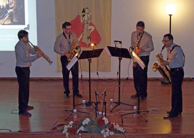 Cuarteto de saxofones en «El Pósito»