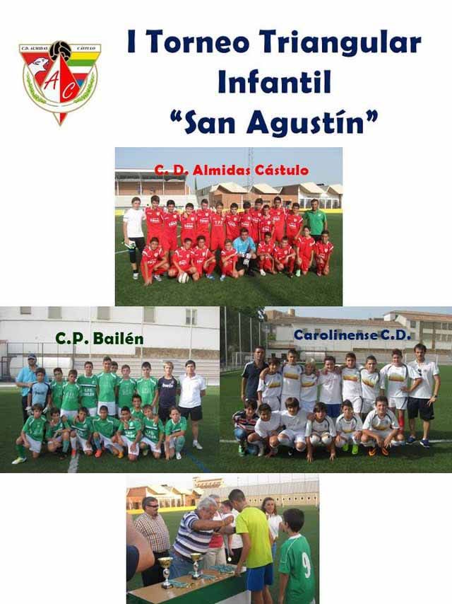 El Carolinense C.D. se hace con el I Torneo Triangular Infantil “San Agustín” organizado por el C.D. Almidas Cástulo de Linares