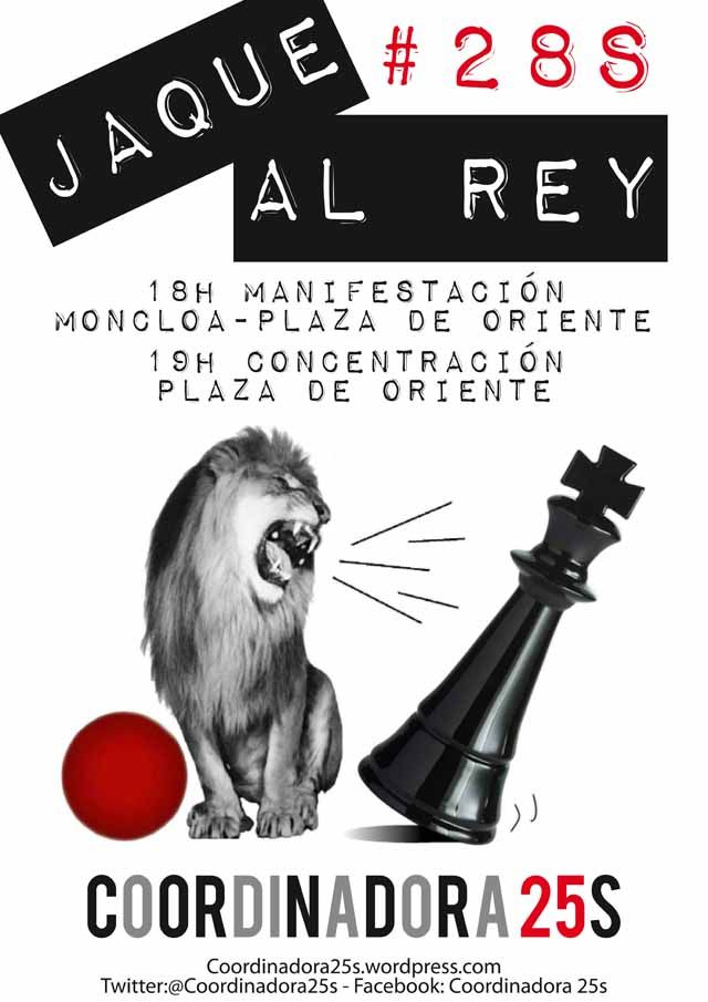 El 28 de septiembre damos un #JaquealRey