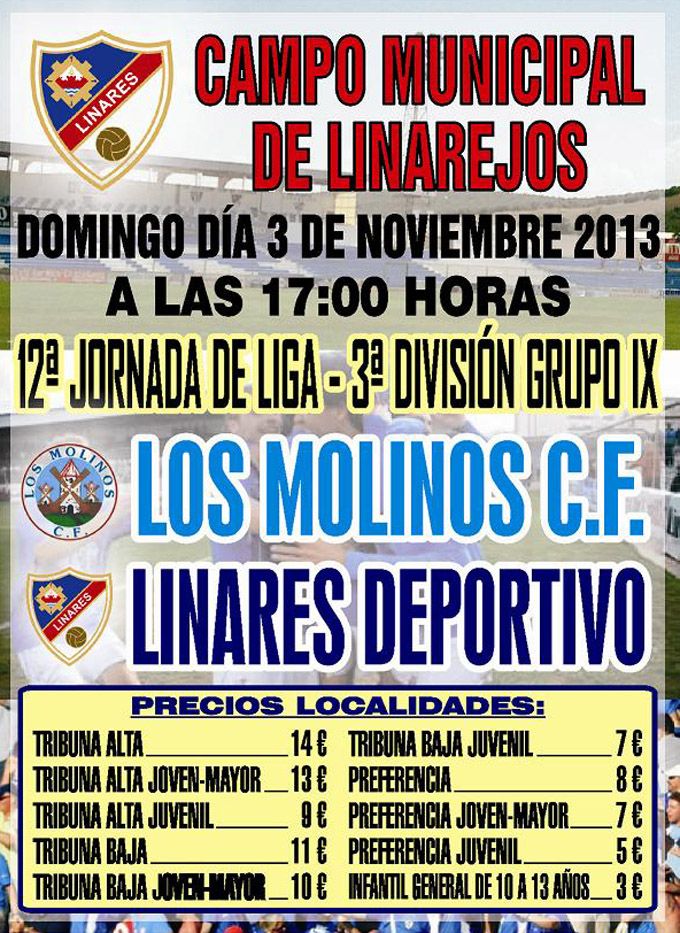 El Linares Deportivo se enfrenta a Los Molinos C.F.