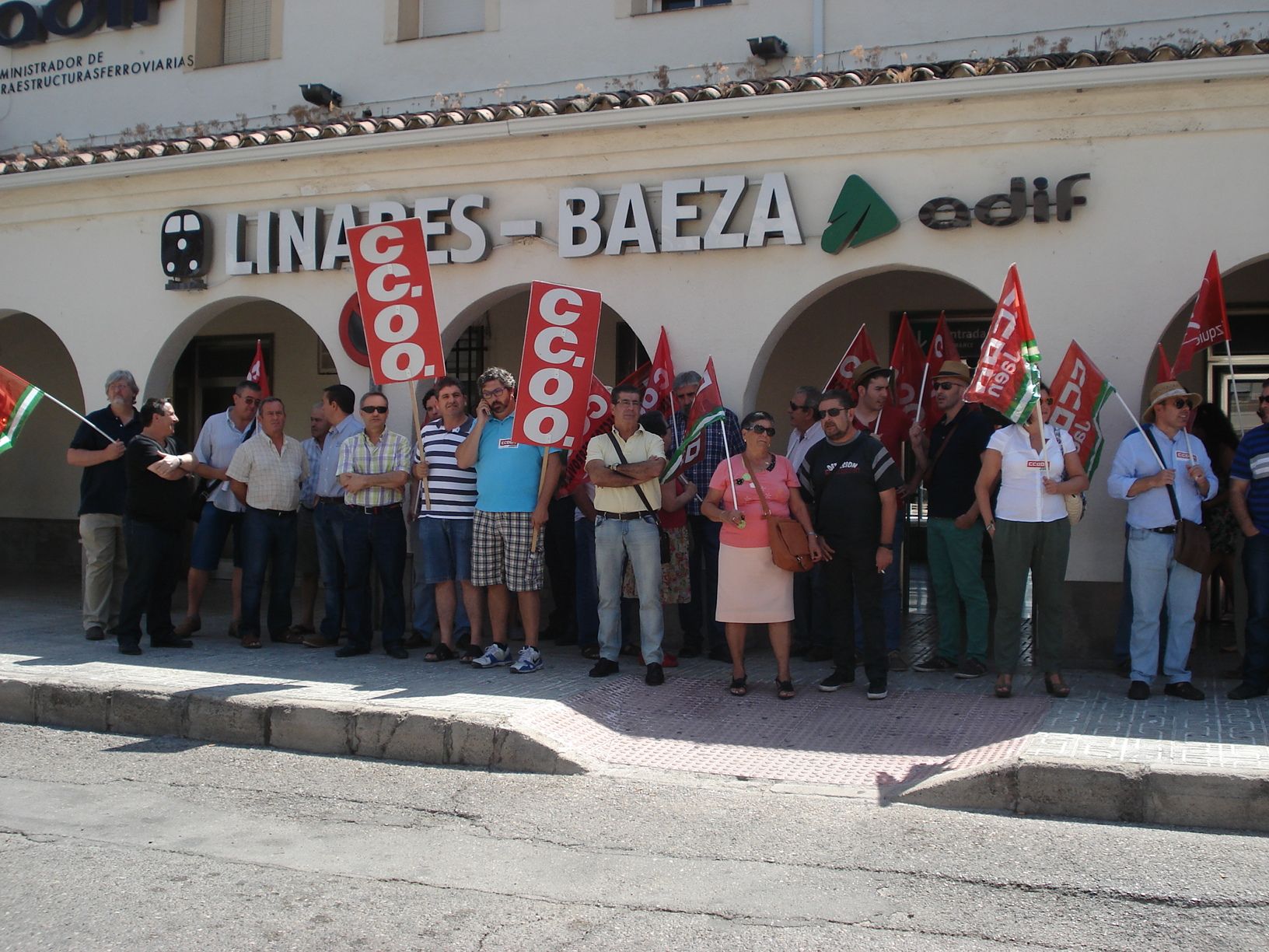 El 70% de la platilla de Adif en Jaén secunda la huelga