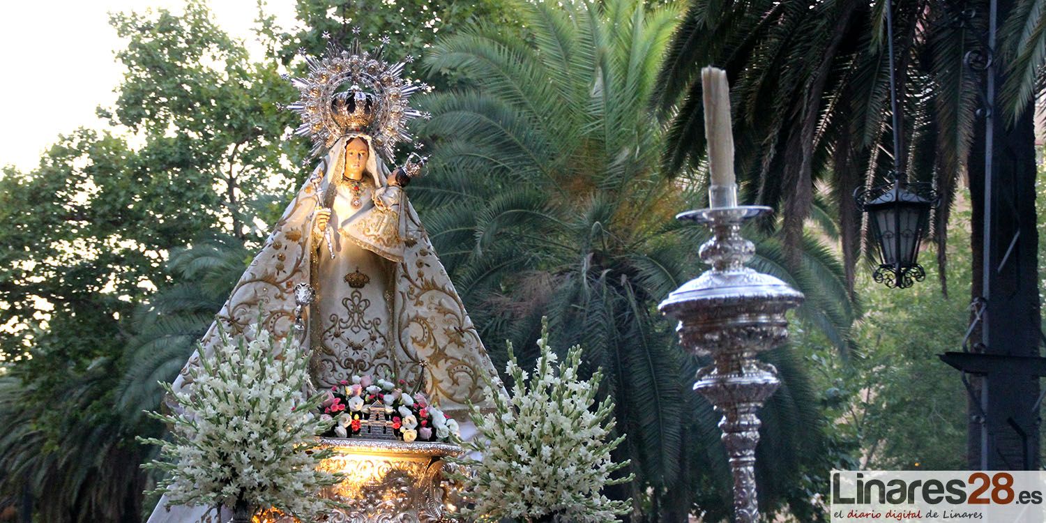 La Virgen de Linarejos no procesionará este año a la Basílica de Santa María