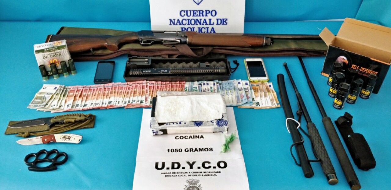 Incautados 1.050 gramos de cocaína en un operativo contra la droga en Linares