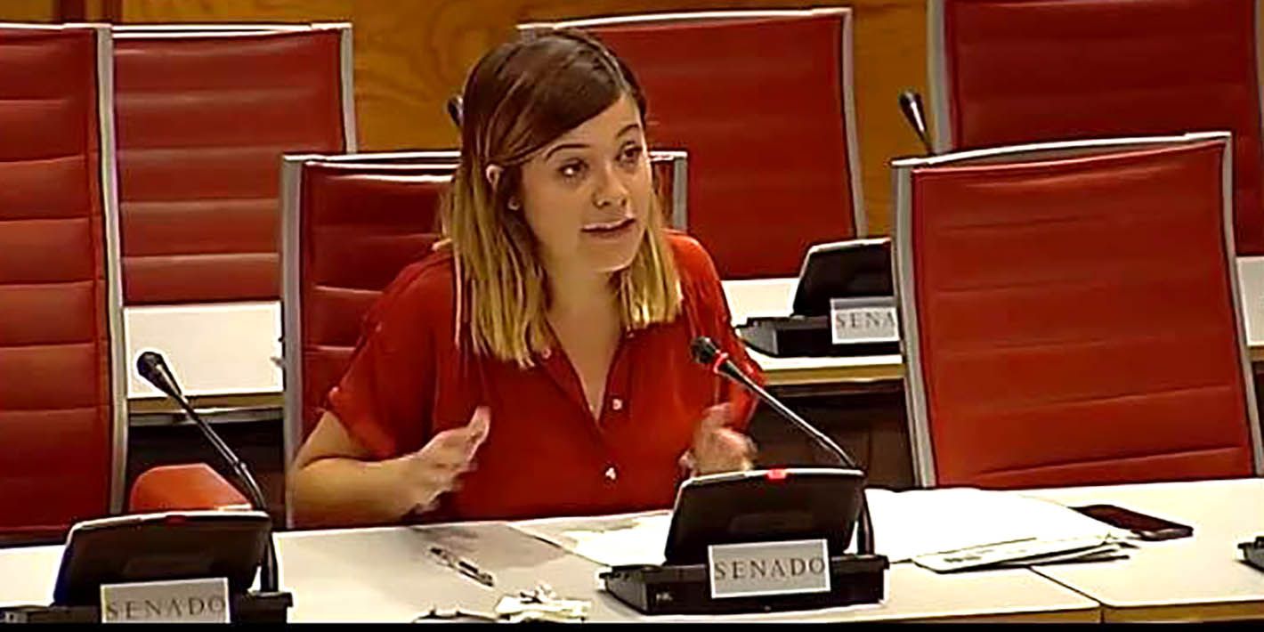 Laura Berja defiende en el Senado la moción para eliminar la desigualdad salarial entre hombres y mujeres