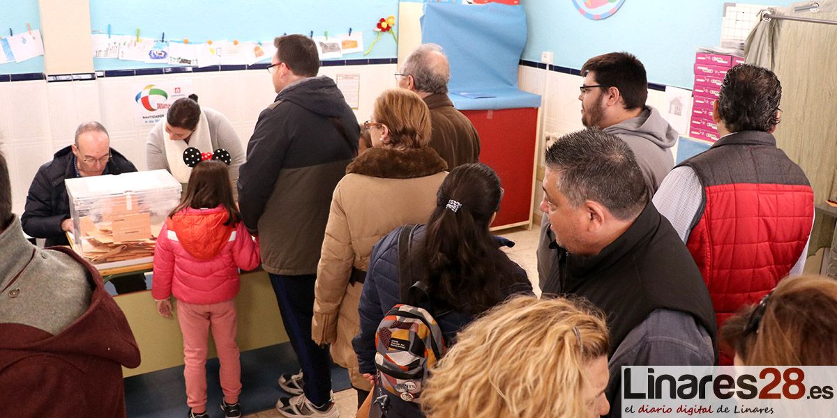 ELECCIONES 10N – La participación cae 2,44 puntos en Linares respecto al 28A