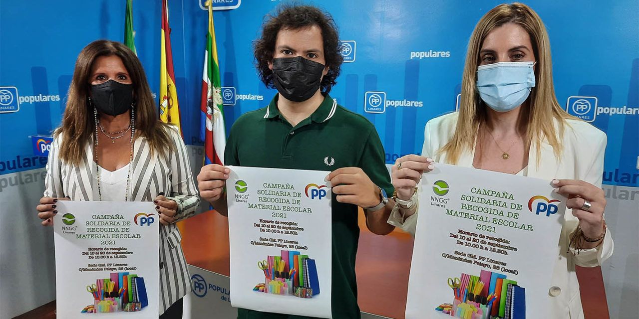 NNGG-Linares inicia una campaña solidaria de recogida de material escolar para niños de familias con pocos recursos
