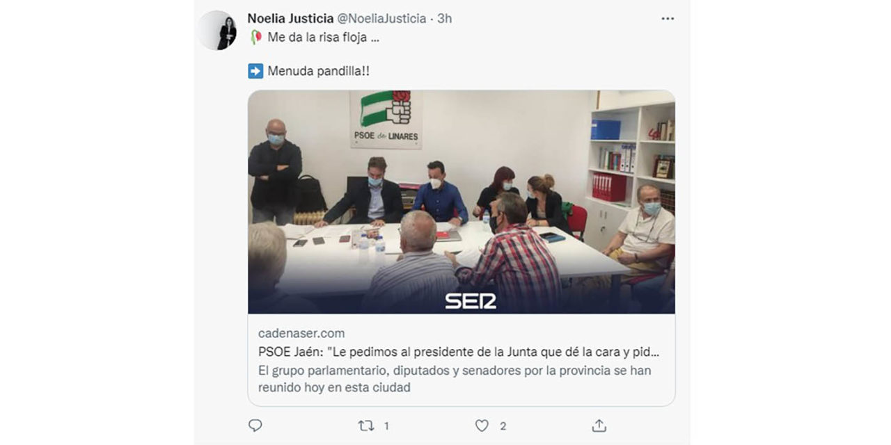 Malestar en el PSOE de Linares por un comentario en redes de Noelia Justicia