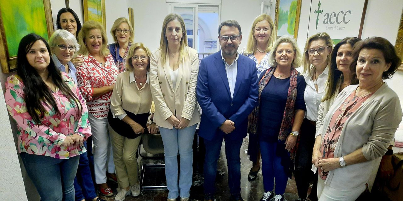 El PP de Linares se reúne con la directiva local de la AECC para reiterar su compromiso con esta asociación