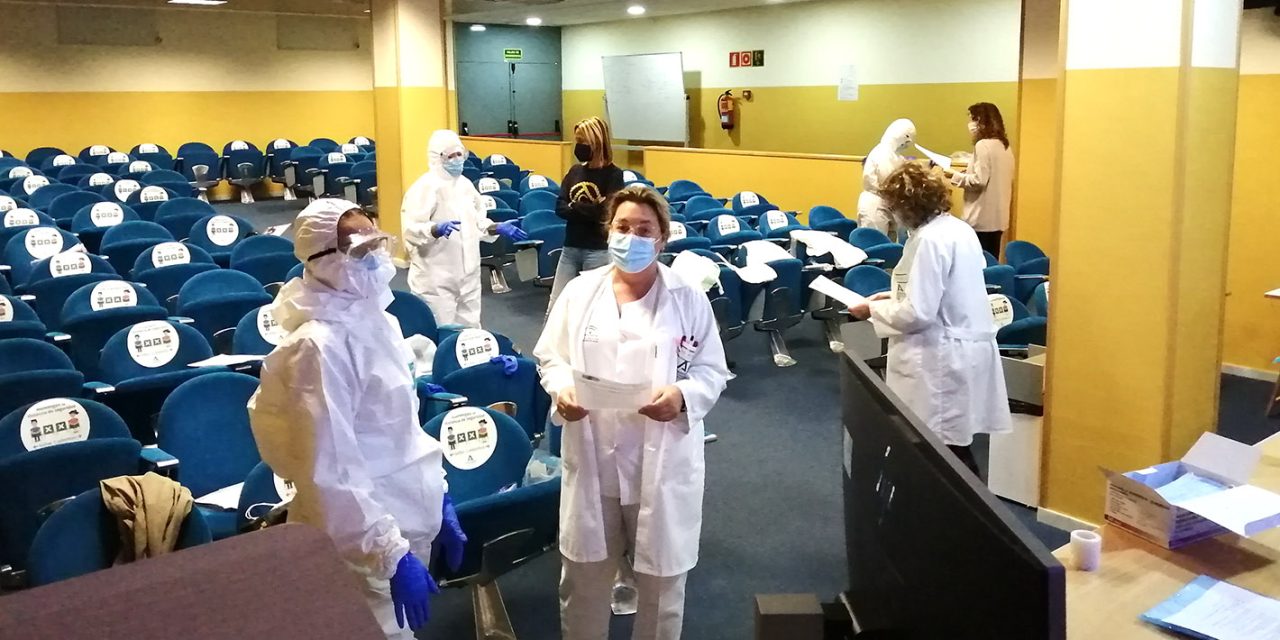 El centro de salud Virgen de Linarejos y el Hospital de Linares acogen dos simulacros