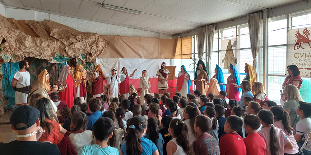 FIESTAS CÁSTULO | La  Historia de los Íberos de Cástulo en el  CEIP Padre Poveda de Linares